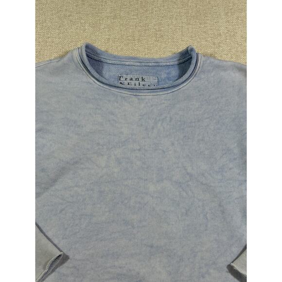 Frank & Eileen Women’s M Blue Tie Dye Long Sleeve Cropped Pullover Sweatshirt - Picture 7 of 7